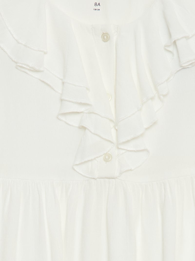 Blusa in maglia leggera con motivo Bianco - Kiabi