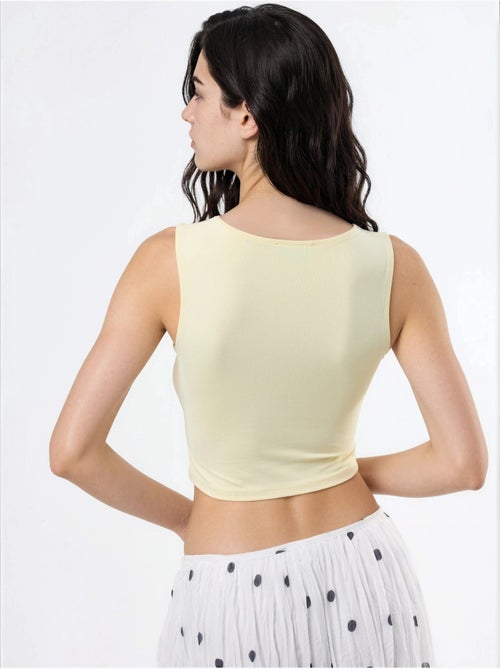 Blusa in maglia senza maniche con scollo a barca busem - Kiabi