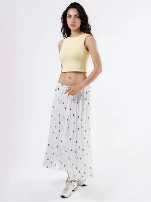 Blusa in maglia senza maniche con scollo a barca busem - Kiabi