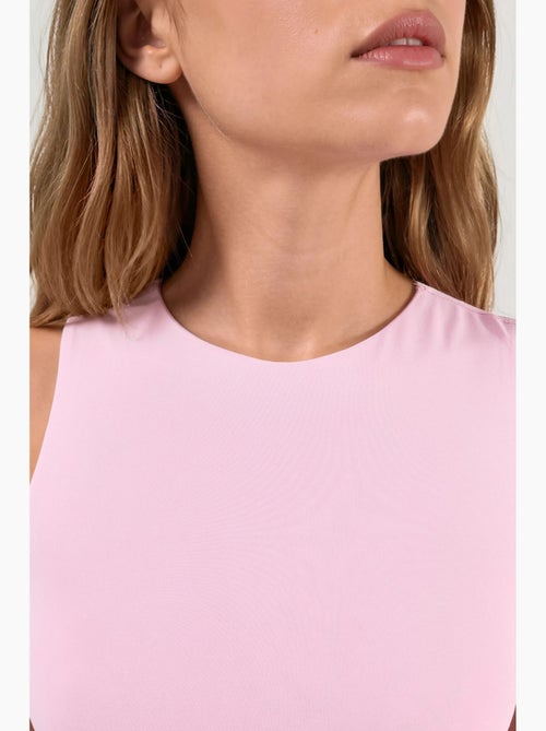 Blusa in maglia senza maniche con scollo a barca busem - Kiabi Blusa in maglia senza maniche con scollo a barca busem - Kiabi