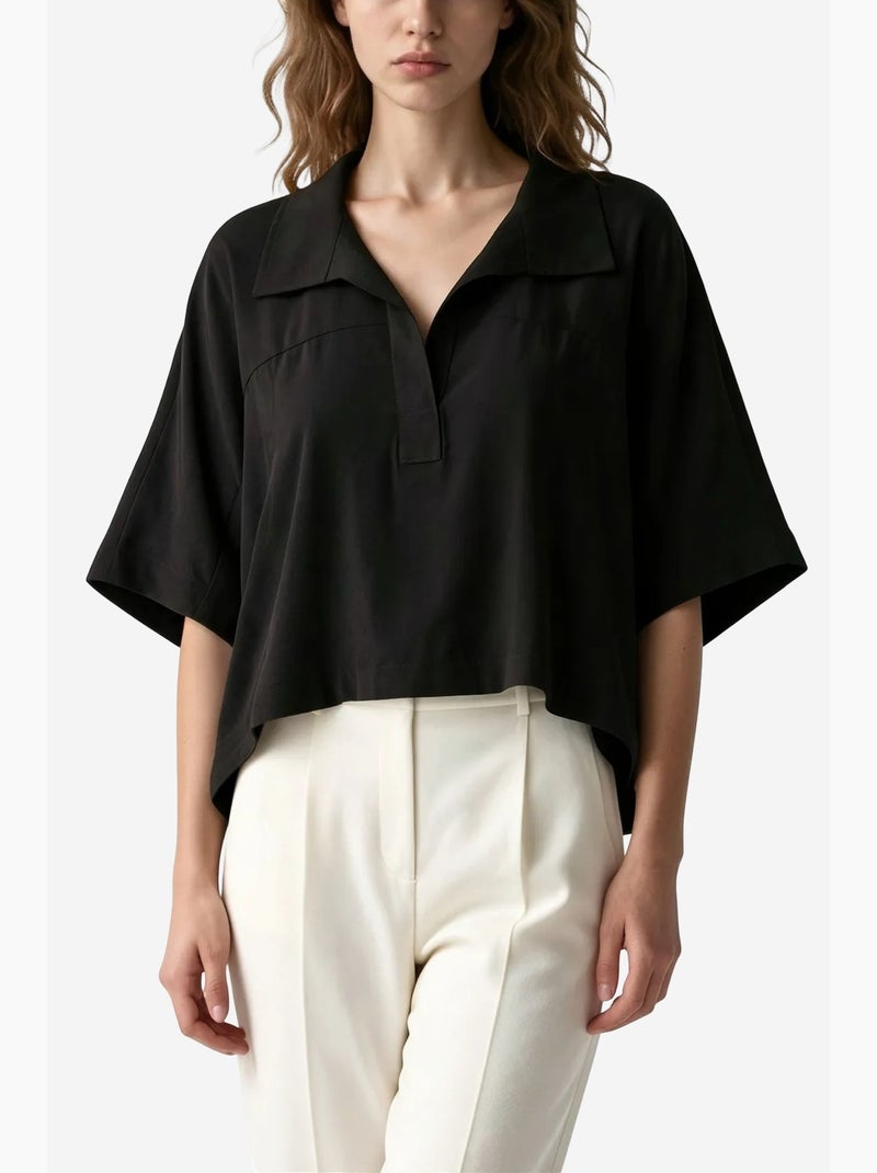 Blusa in misto modal busem Nero - Kiabi