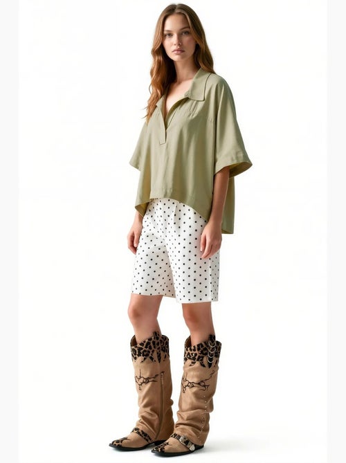 Blusa in misto modal busem - Kiabi Blusa in misto modal busem - Kiabi