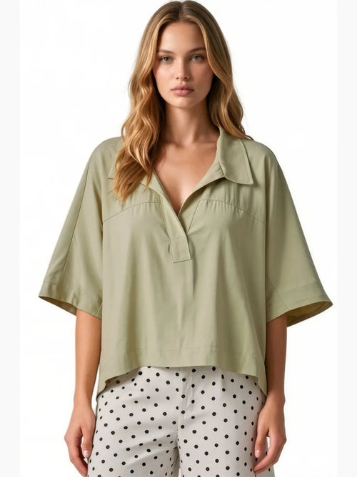 Blusa in misto modal busem - Kiabi Blusa in misto modal busem - Kiabi