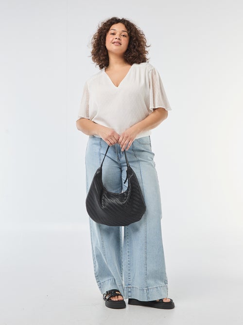 Blusa in plumetis - Kiabi