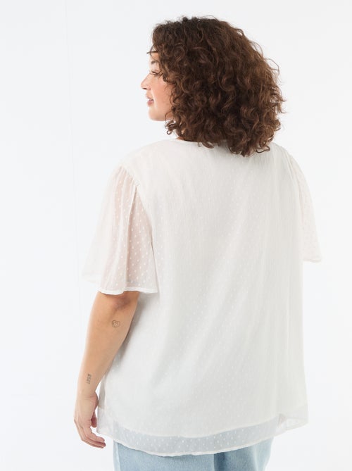 Blusa in plumetis - Kiabi