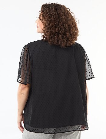 Blusa in plumetis