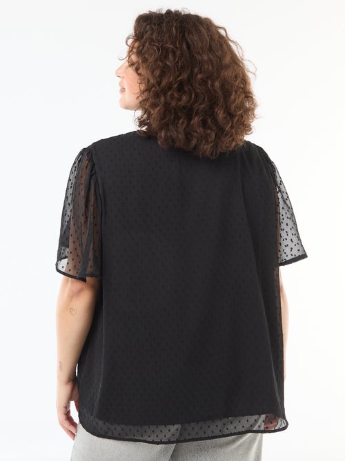 Blusa in plumetis - Kiabi