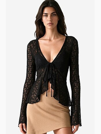 Blusa in poliammide ed elastan busem