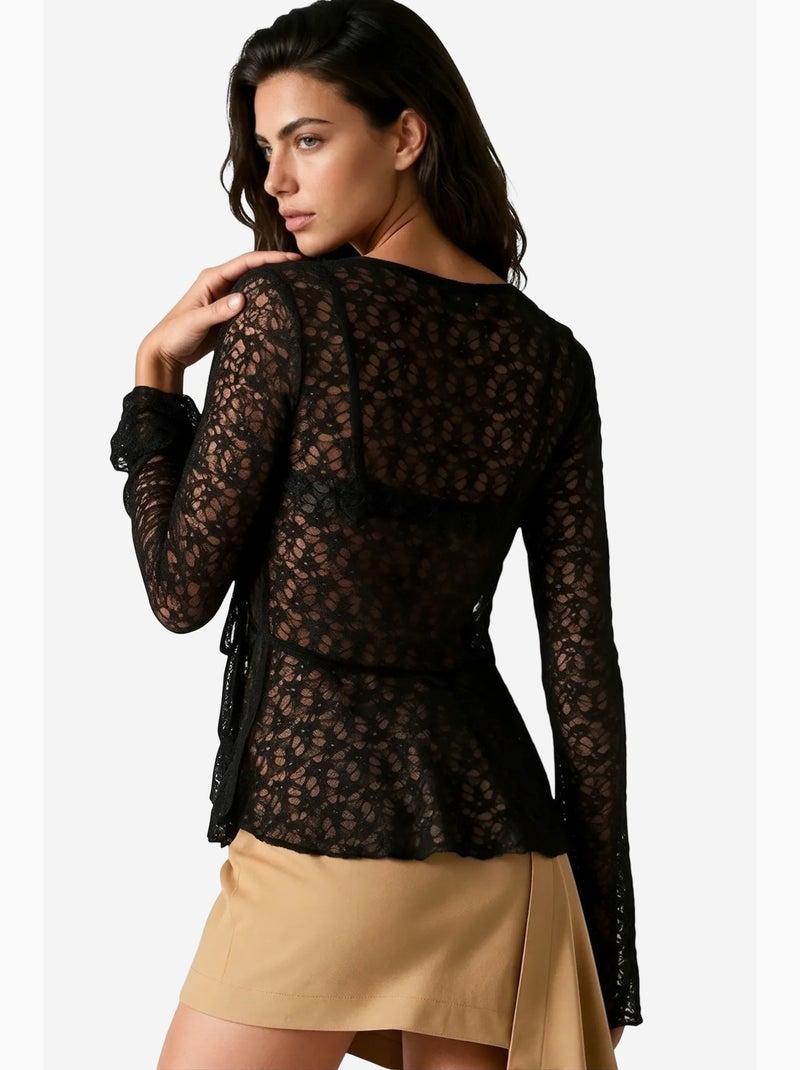 Blusa in poliammide ed elastan busem Nero - Kiabi