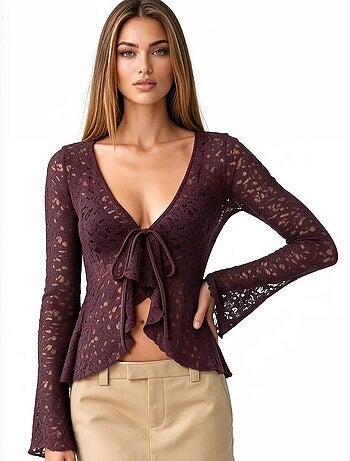 Blusa in poliammide ed elastan busem