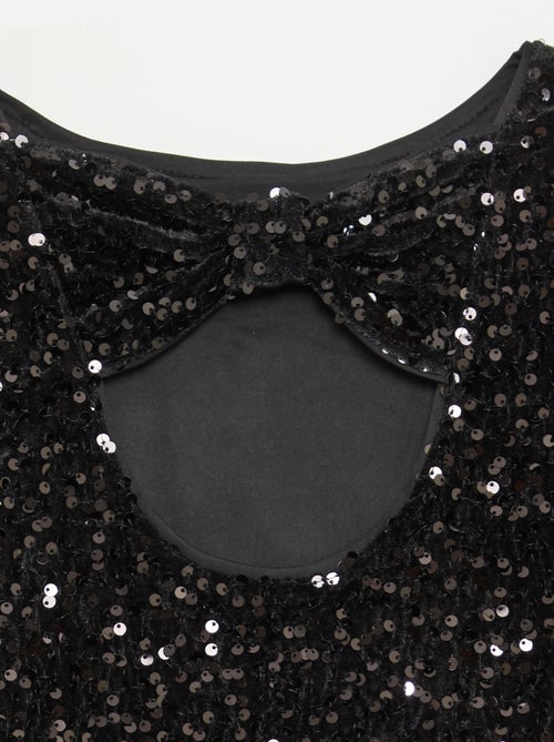 Blusa in velluto con paillettes - Kiabi