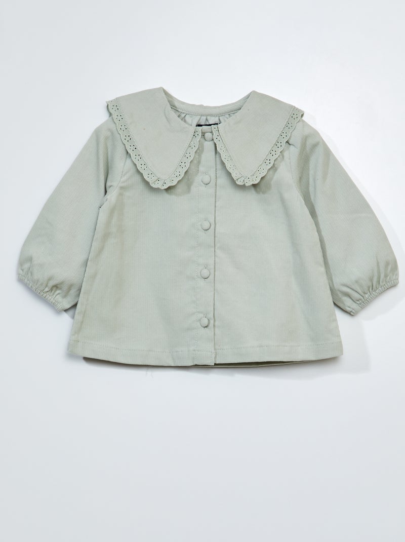 Blusa in velluto grigio mercurio - Kiabi