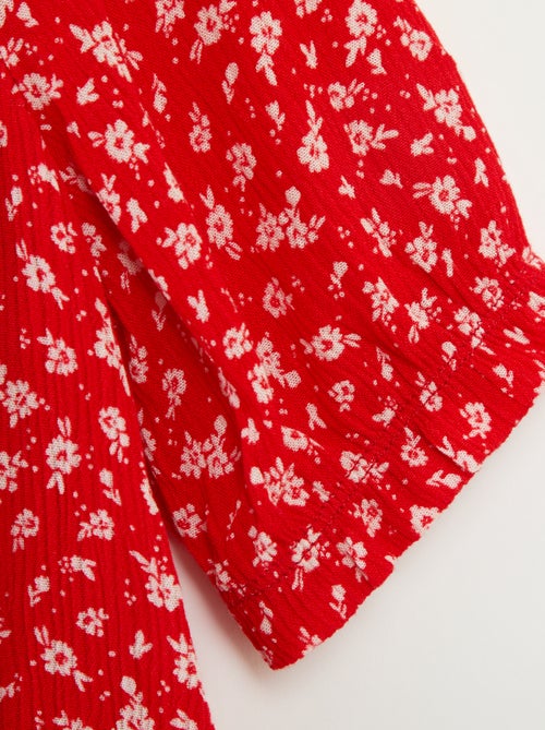 Blusa in viscosa collo con volant - So Easy - Kiabi