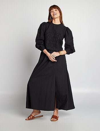 Blusa in voile di cotone
