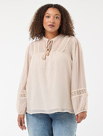 Blusa in voile 'Only Carmakoma'