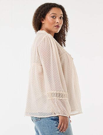 Blusa in voile 'Only Carmakoma'