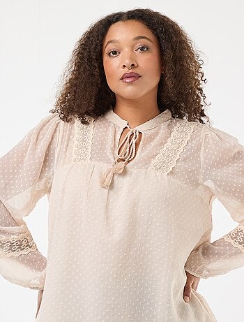 Blusa in voile 'Only Carmakoma'