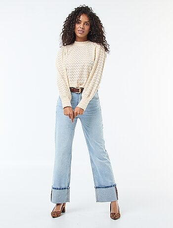 Blusa 'JDY' con ricami e collo alto