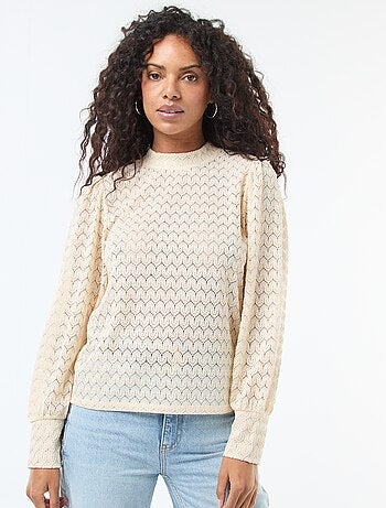 Blusa 'JDY' con ricami e collo alto