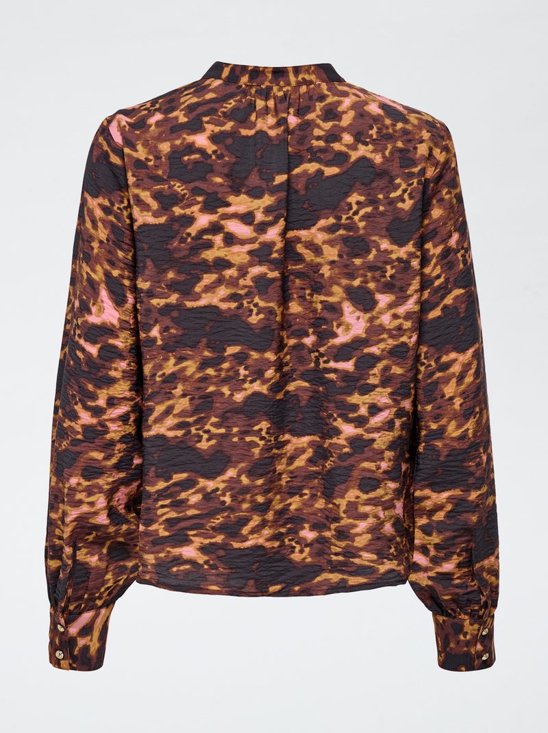 Blusa 'JDY' con stampa animalier Marrone - Kiabi