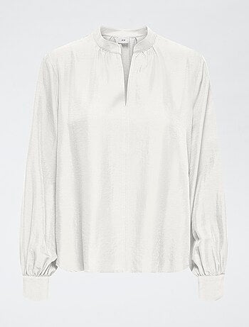 Blusa 'JDY' tinta unita con scollo a V