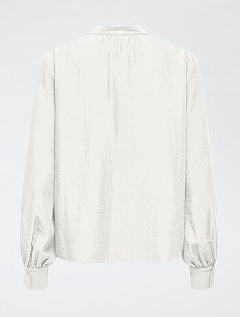 Blusa 'JDY' tinta unita con scollo a V