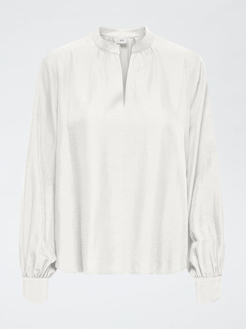 Blusa 'JDY' tinta unita con scollo a V - Kiabi