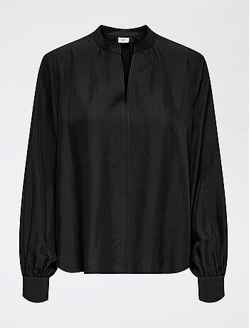 Blusa 'JDY' tinta unita con scollo a V
