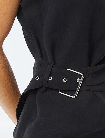 Blusa larga con fibbia integrata