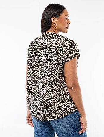 Blusa leggera a maniche corte