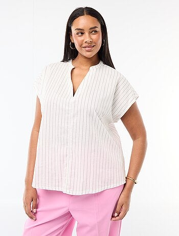 Blusa leggera a maniche corte