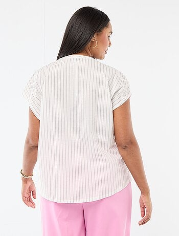 Blusa leggera a maniche corte