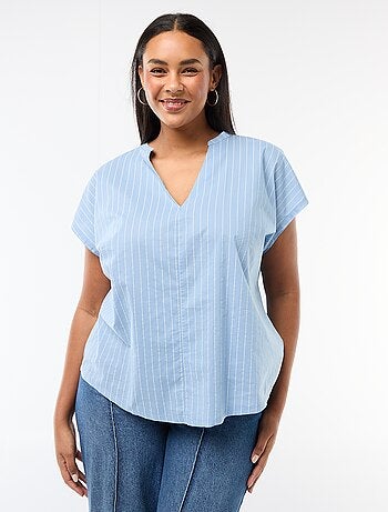 Blusa leggera a maniche corte