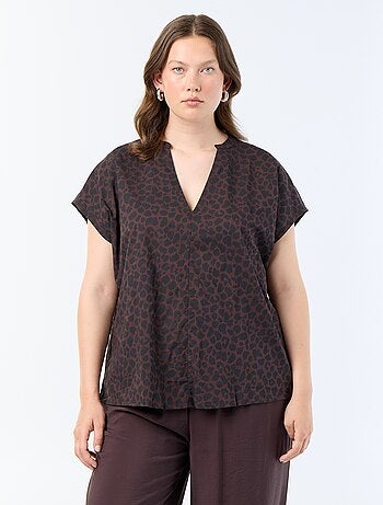 Blusa leggera a maniche corte