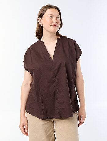 Blusa leggera a maniche corte