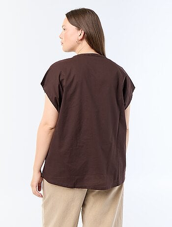 Blusa leggera a maniche corte