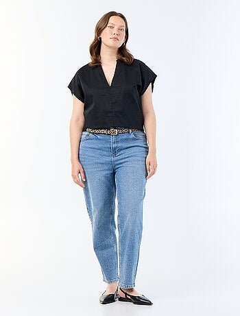 Blusa leggera a maniche corte