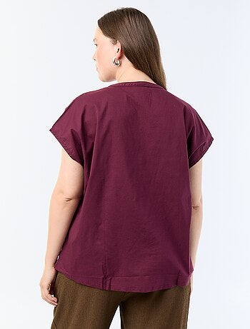Blusa leggera a maniche corte