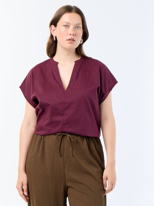Blusa leggera a maniche corte - Kiabi