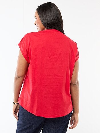 Blusa leggera a maniche corte