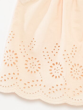 Blusa leggera con spalline con volant e ricami