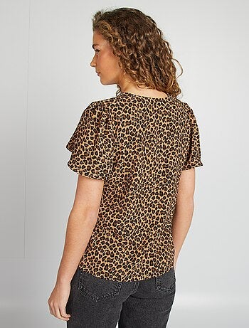 Blusa leggera con volant