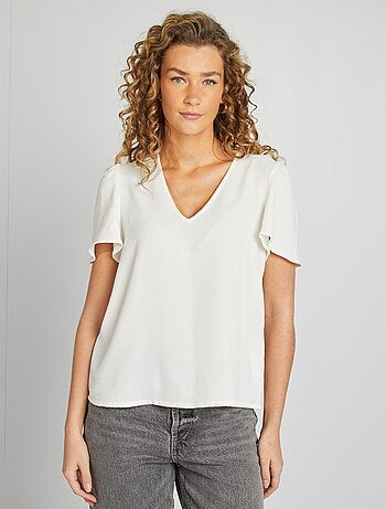 Blusa leggera con volant