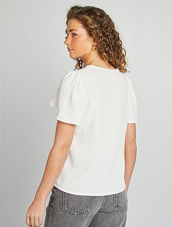 Blusa leggera con volant