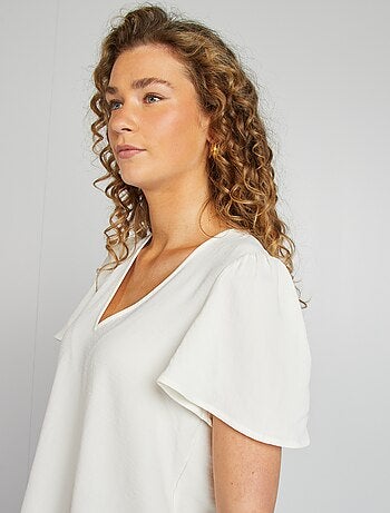Blusa leggera con volant