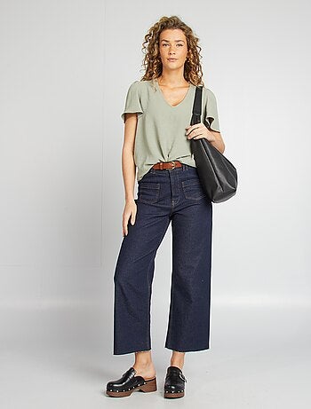 Blusa leggera con volant