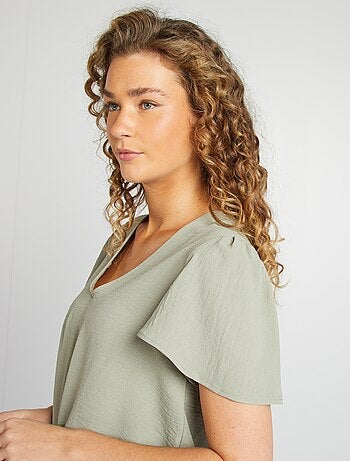 Blusa leggera con volant