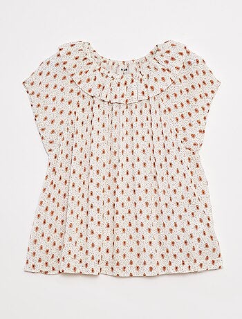 Blusa leggera senza maniche tinta unita