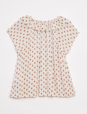 Blusa leggera senza maniche tinta unita