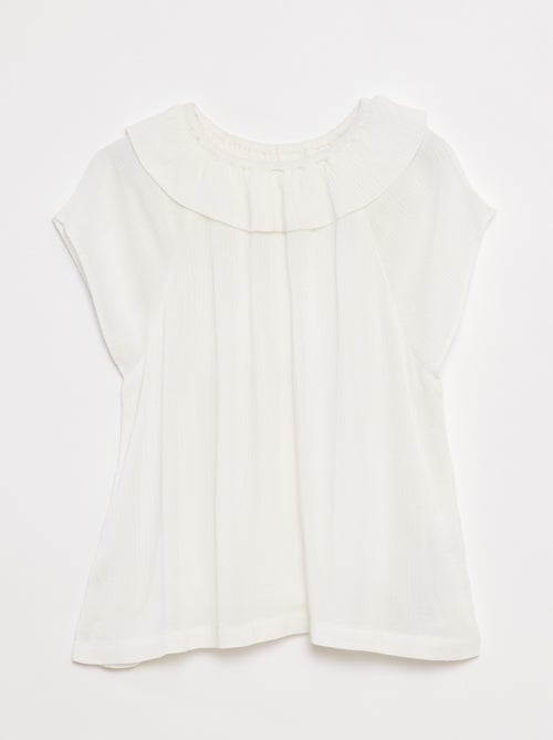 Blusa leggera senza maniche tinta unita - Kiabi